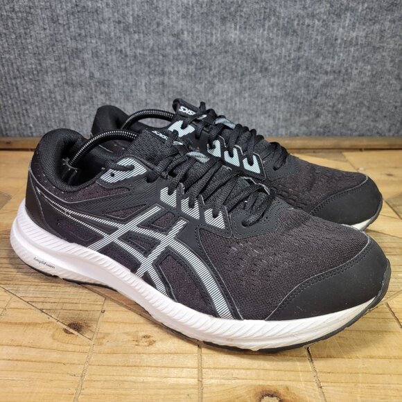 ASICS Gel Contend 8 Mens Size 12 Extra Wide Black Comfort Running Trainer Gym 4E - Picture 1 of 10